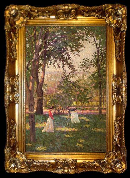 framed  Paxton, William McGregor The Croquet Players, ta009-2